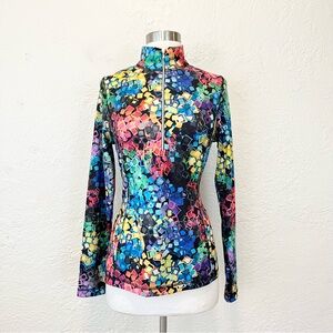 SNOSKINS 1/2 Zip Top Pullover Multicolor Medium M
